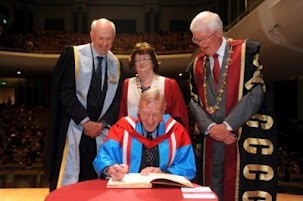 signing honorary doctorate register