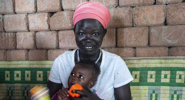 mother with child in South Sudan