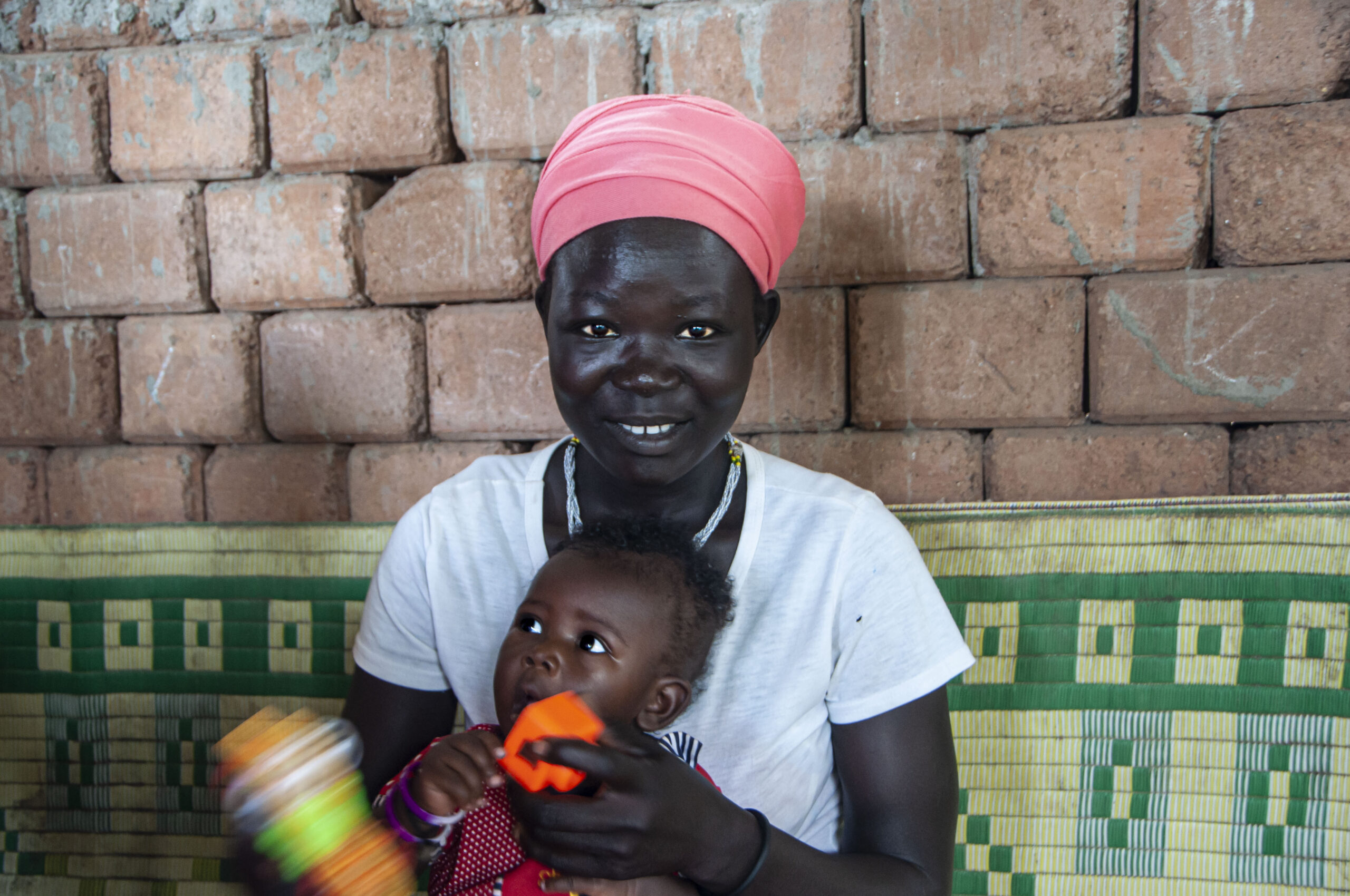 mother with child in South Sudan